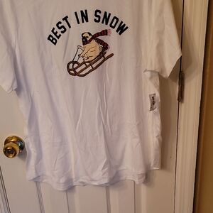 Old Navy White Short Sleeve Tee - Best in Snow